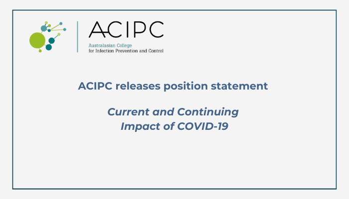 Position statement on impact of COVID-19 released