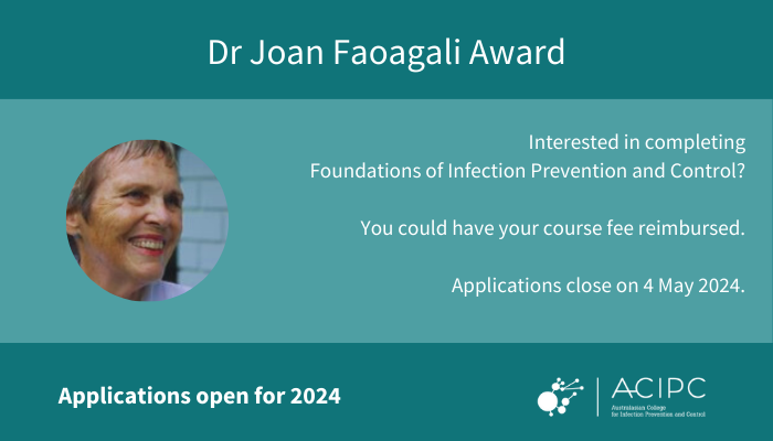 Dr Joan Faoagali Award ACIPC Members Apply Now