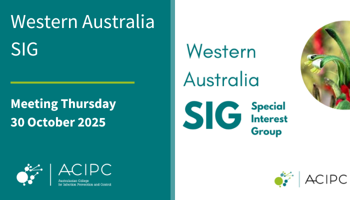 WA SIG meeting 30 October