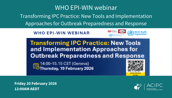 WHO Webinar: Transforming IPC practice